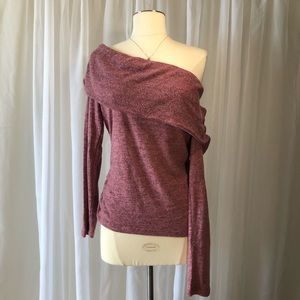 Pink off the Shoulder Sweater